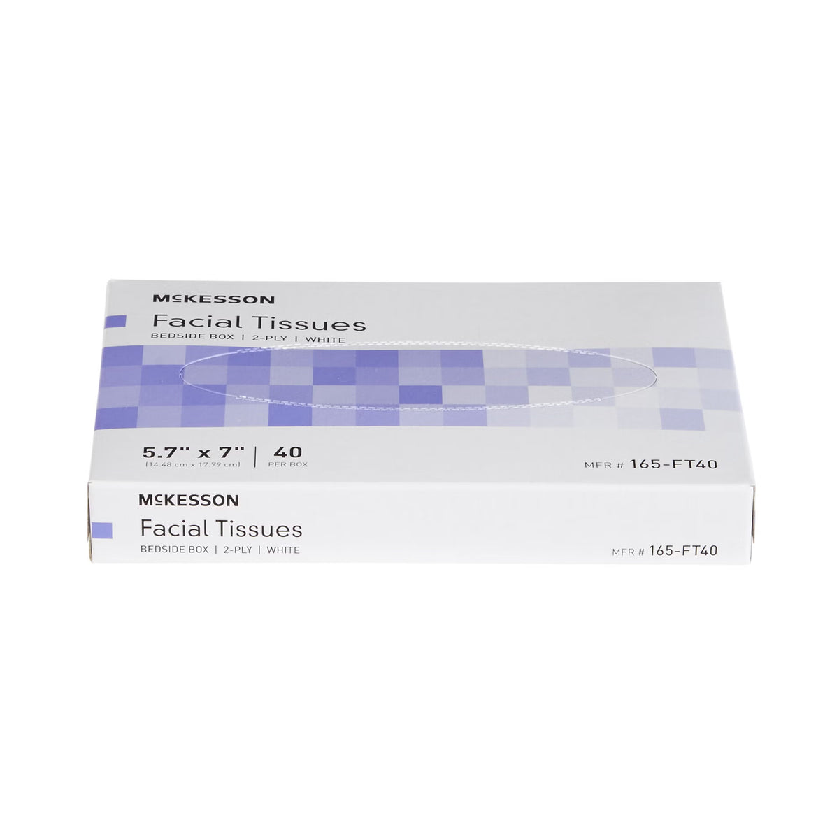 McKesson Facial Tissue, Bedside Box, White, Two-Ply