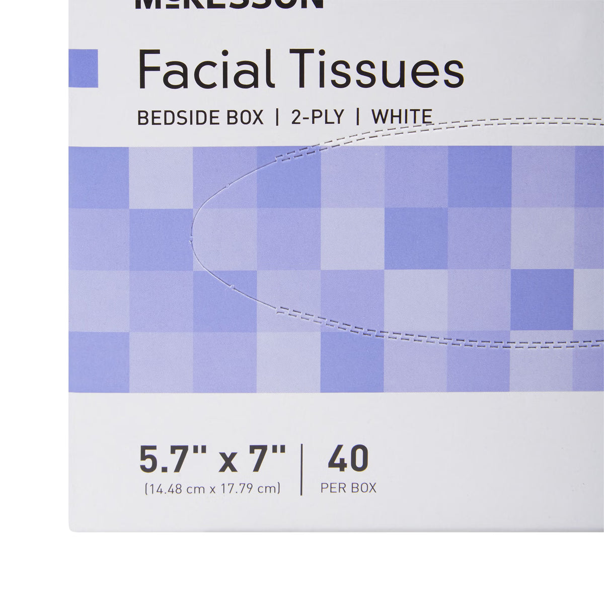 McKesson Facial Tissue, Bedside Box, White, Two-Ply