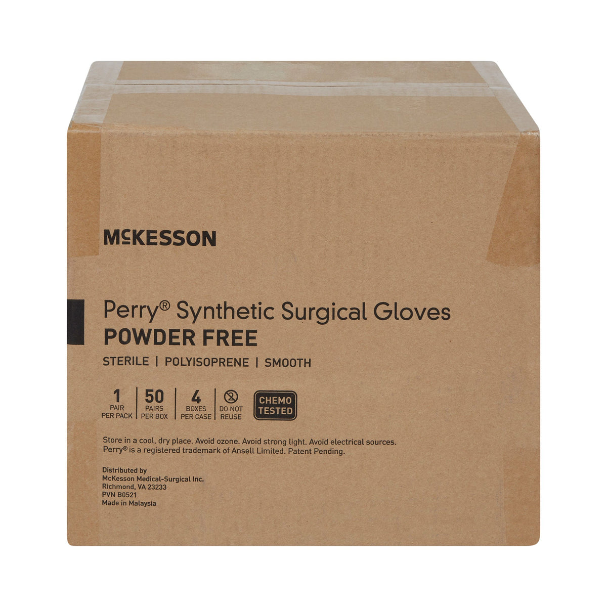 McKesson Perry® Performance Plus Polyisoprene Surgical Glove, Size 6.5, Green