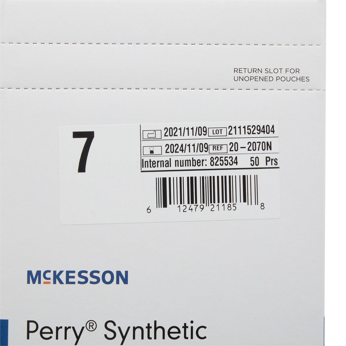 McKesson Perry® Performance Plus Polyisoprene Surgical Glove, Size 7, Green