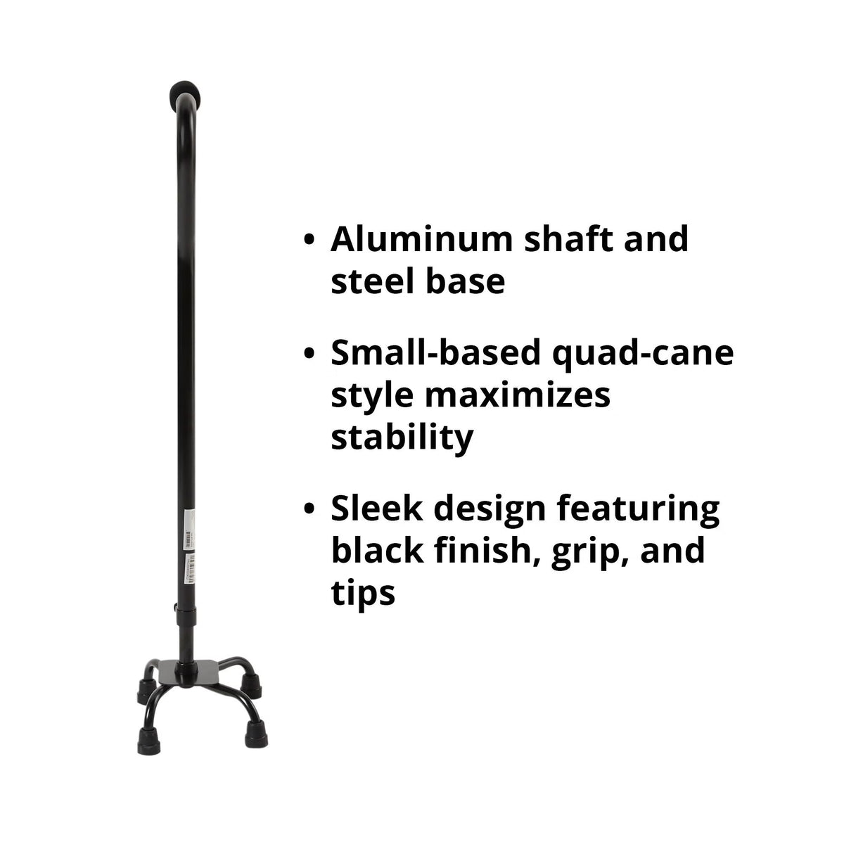 McKesson Adjustable Steel Offset Quad Cane, 30 – 39 Inch Height