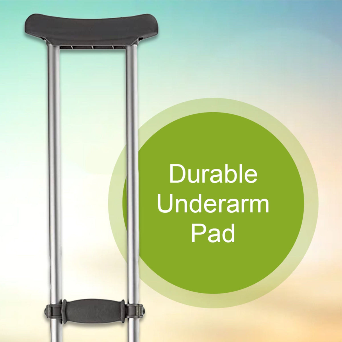 McKesson Underarm Crutches for Adults 5'2" – 5'10"