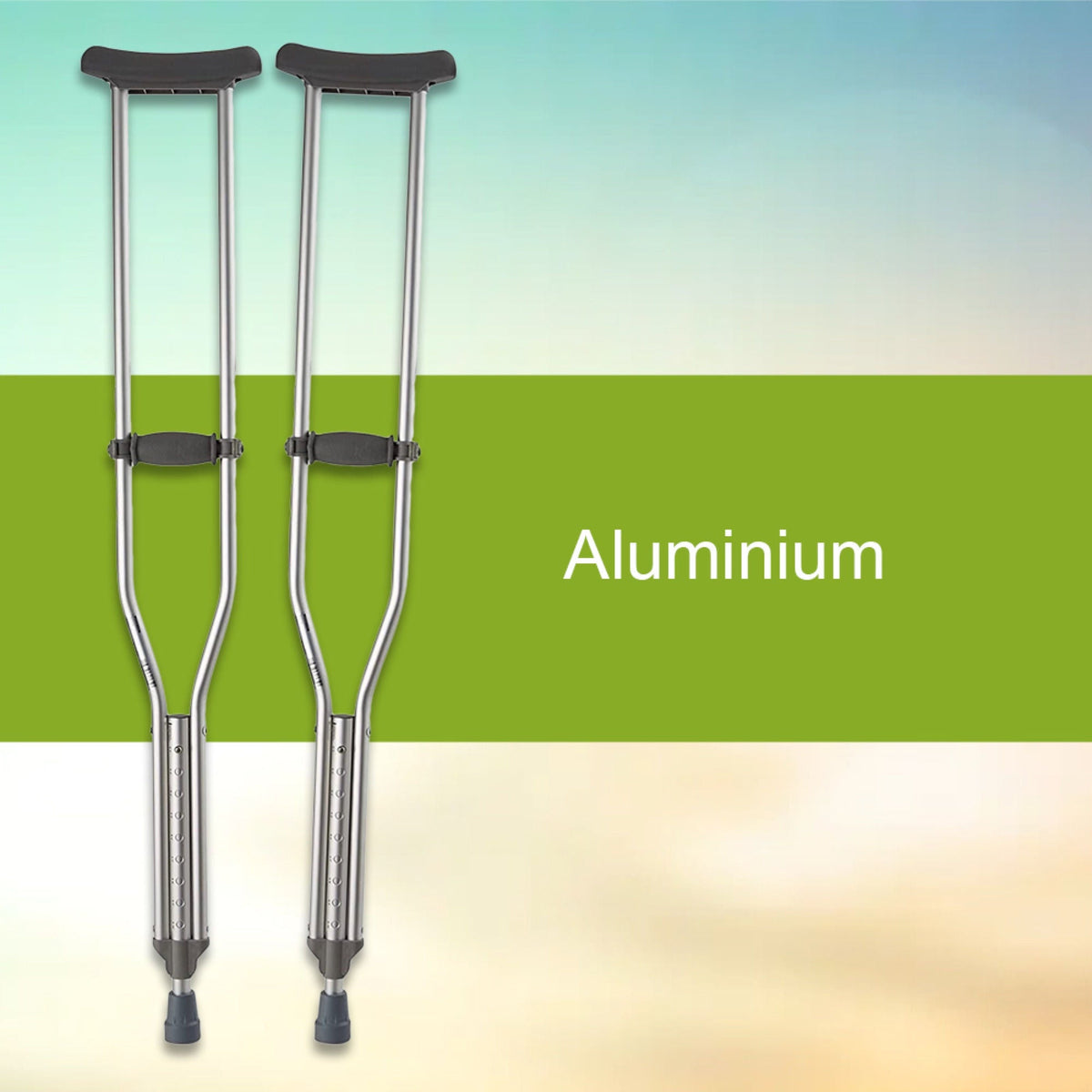 McKesson Underarm Crutches for Adults 5'2" – 5'10"