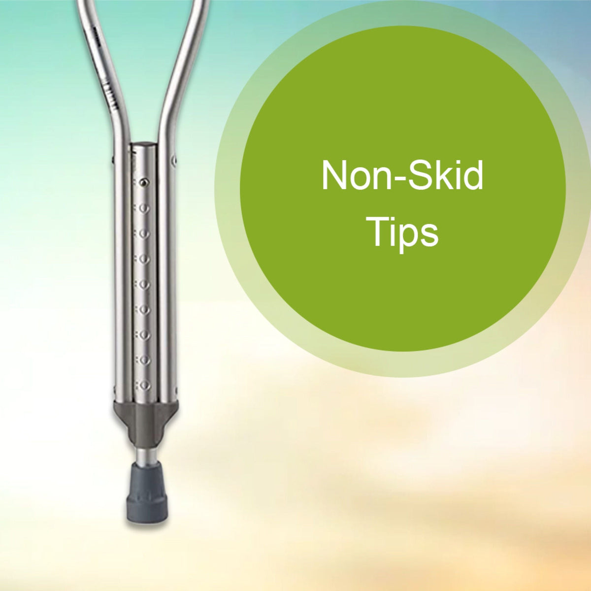 McKesson Underarm Crutches for Adults 5'2" – 5'10"