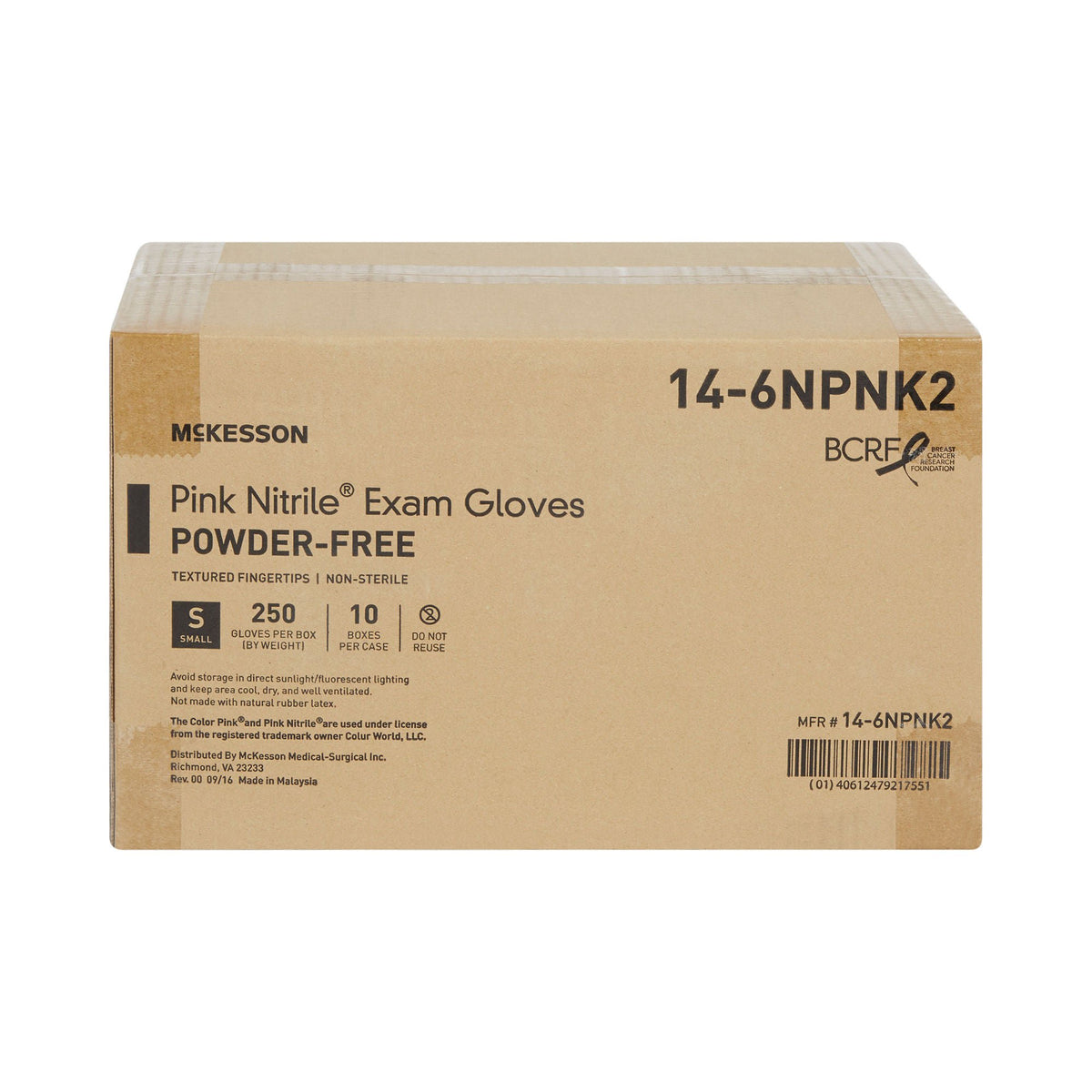 McKesson Pink Nitrile® Exam Glove, Small
