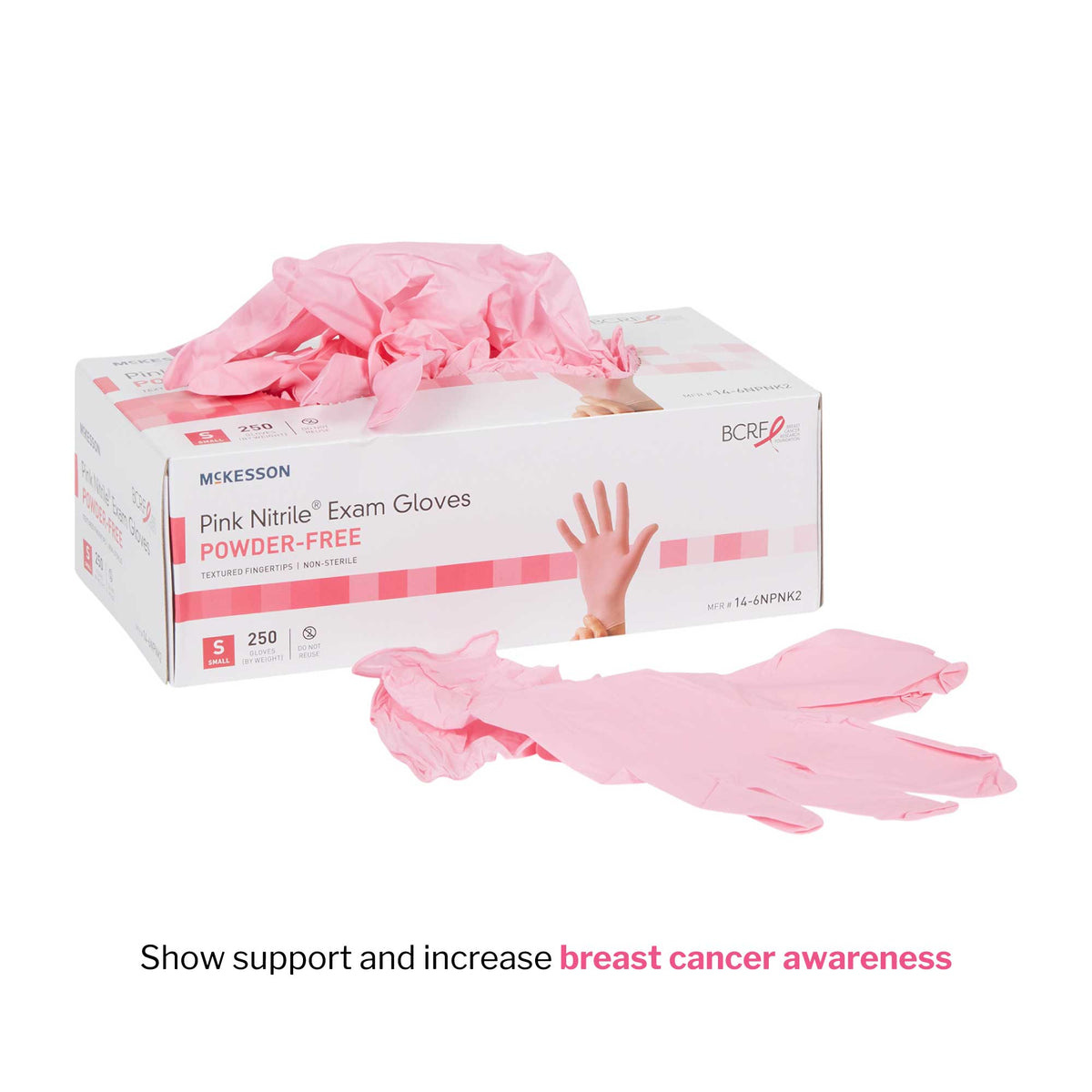 McKesson Pink Nitrile® Exam Glove, Small