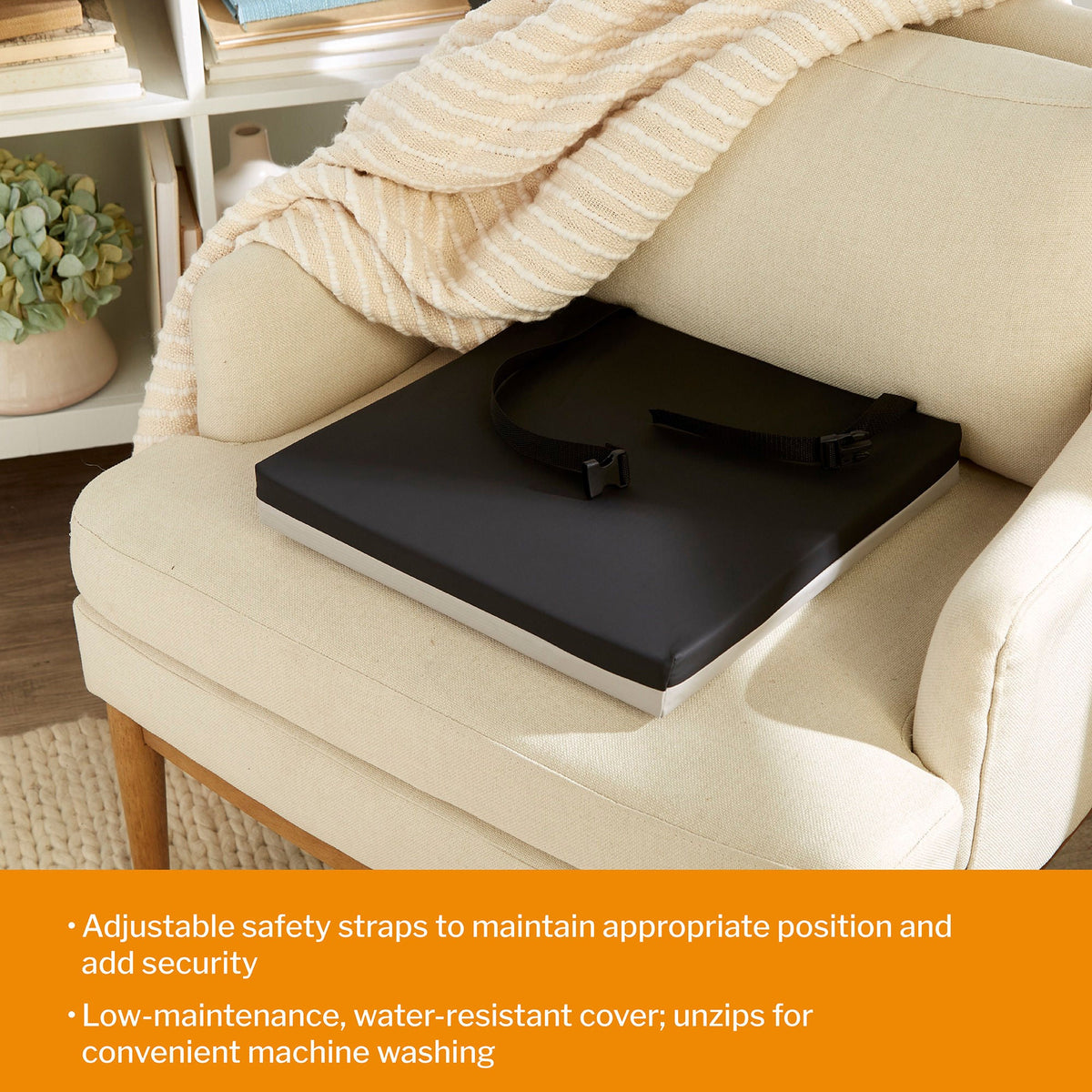 McKesson Gel Protekt Seat Cushion, 16 x 16 x 2 Inch