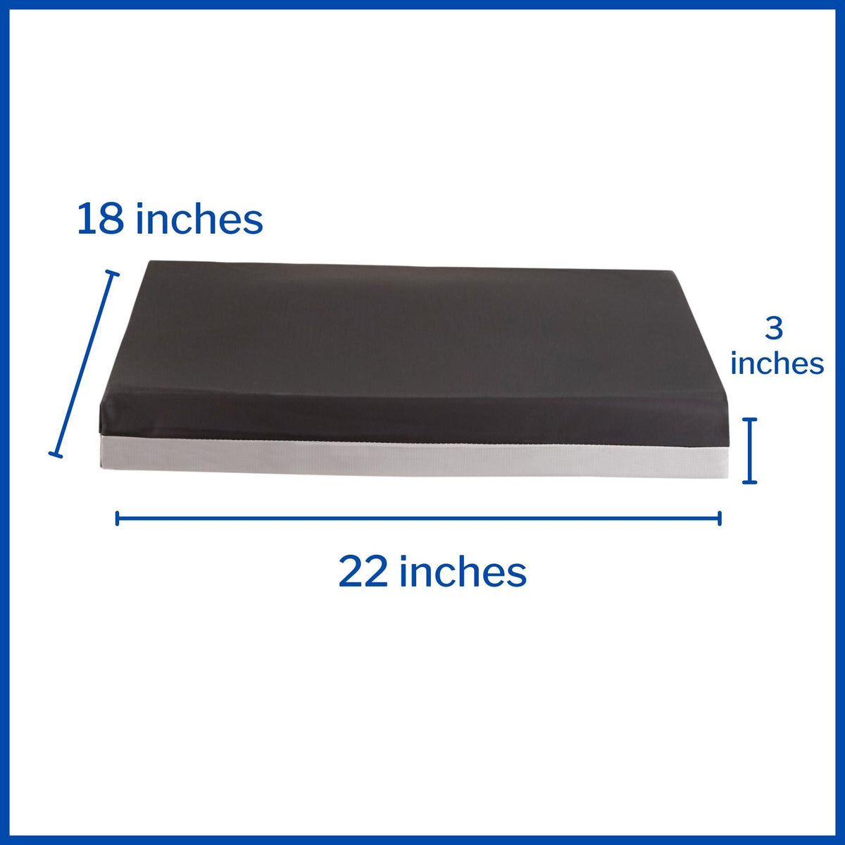 McKesson Gel Protekt Seat Cushion, 22 x 18 x 3 Inch