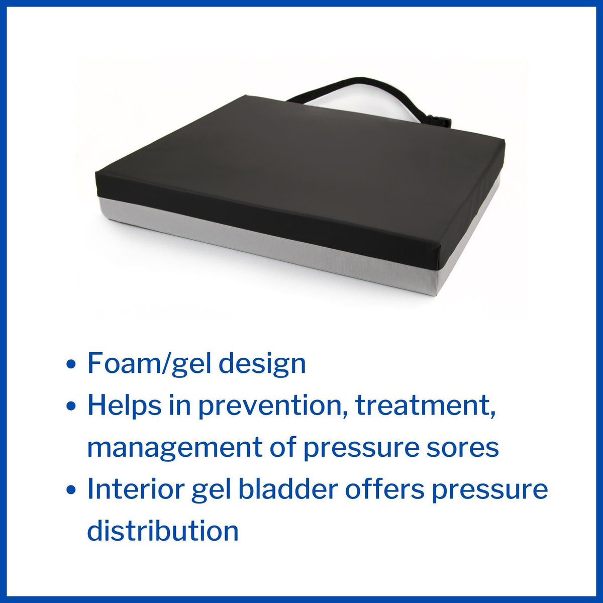 McKesson Gel Protekt Seat Cushion, 22 x 18 x 3 Inch