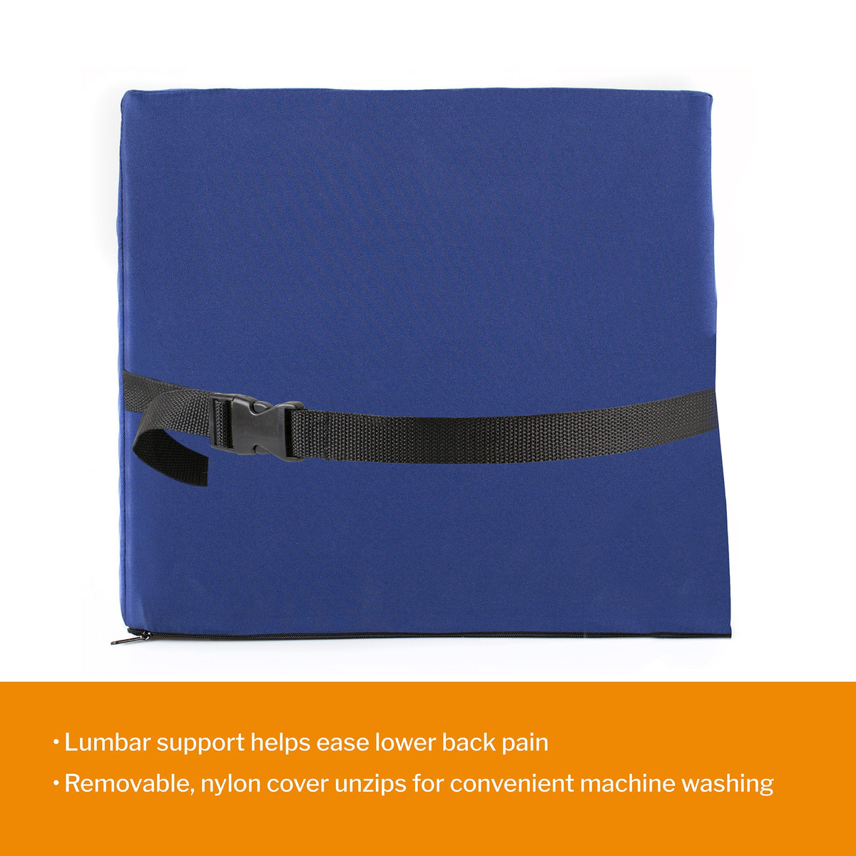 McKesson Molded Foam Lumbar Support Cushion, 13 x 14 Inch