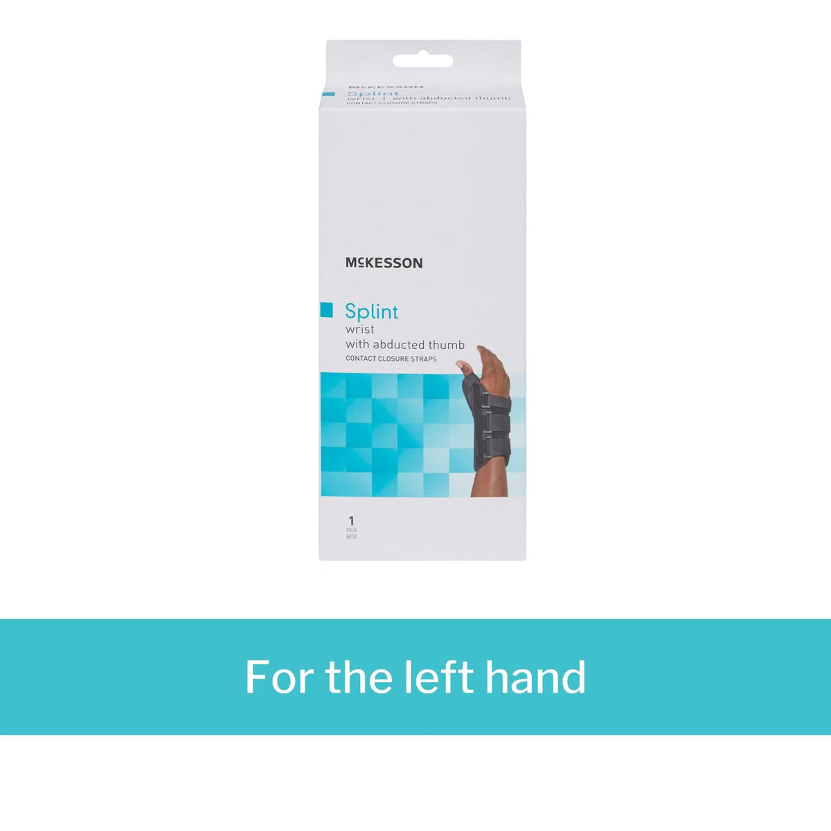 McKesson Left Wrist Splint with Abducted Thumb, Small