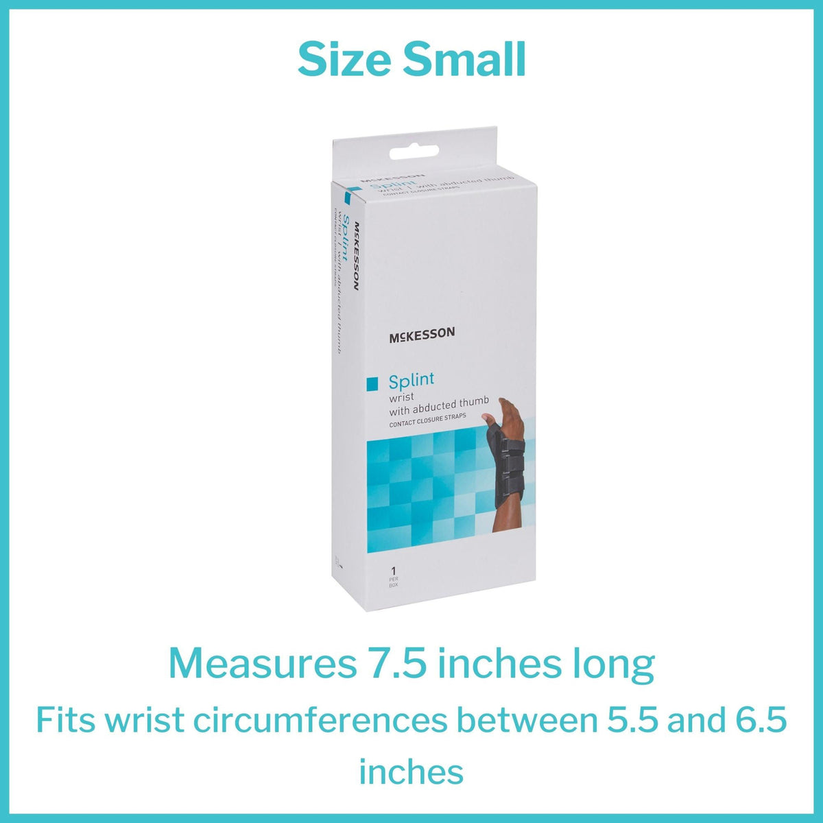 McKesson Left Wrist Splint with Abducted Thumb, Small