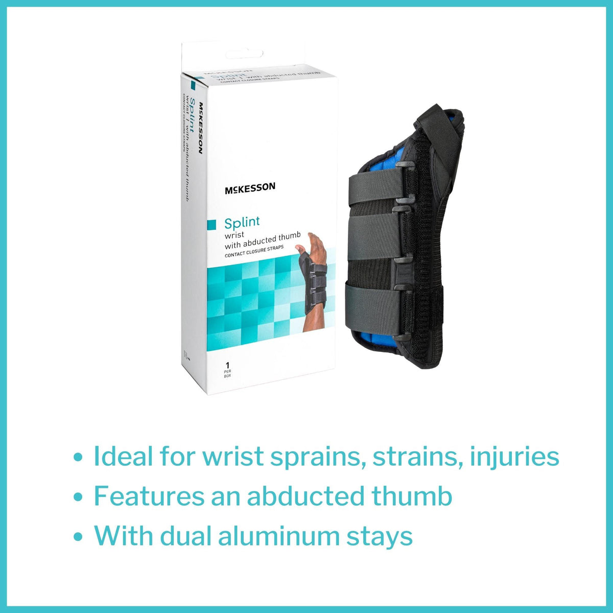 McKesson Left Wrist Splint with Abducted Thumb, Small