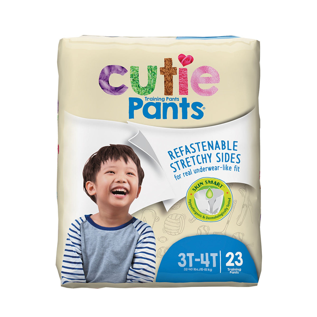 Cutie Pants Training Pants, 3T to 4T, BG/23