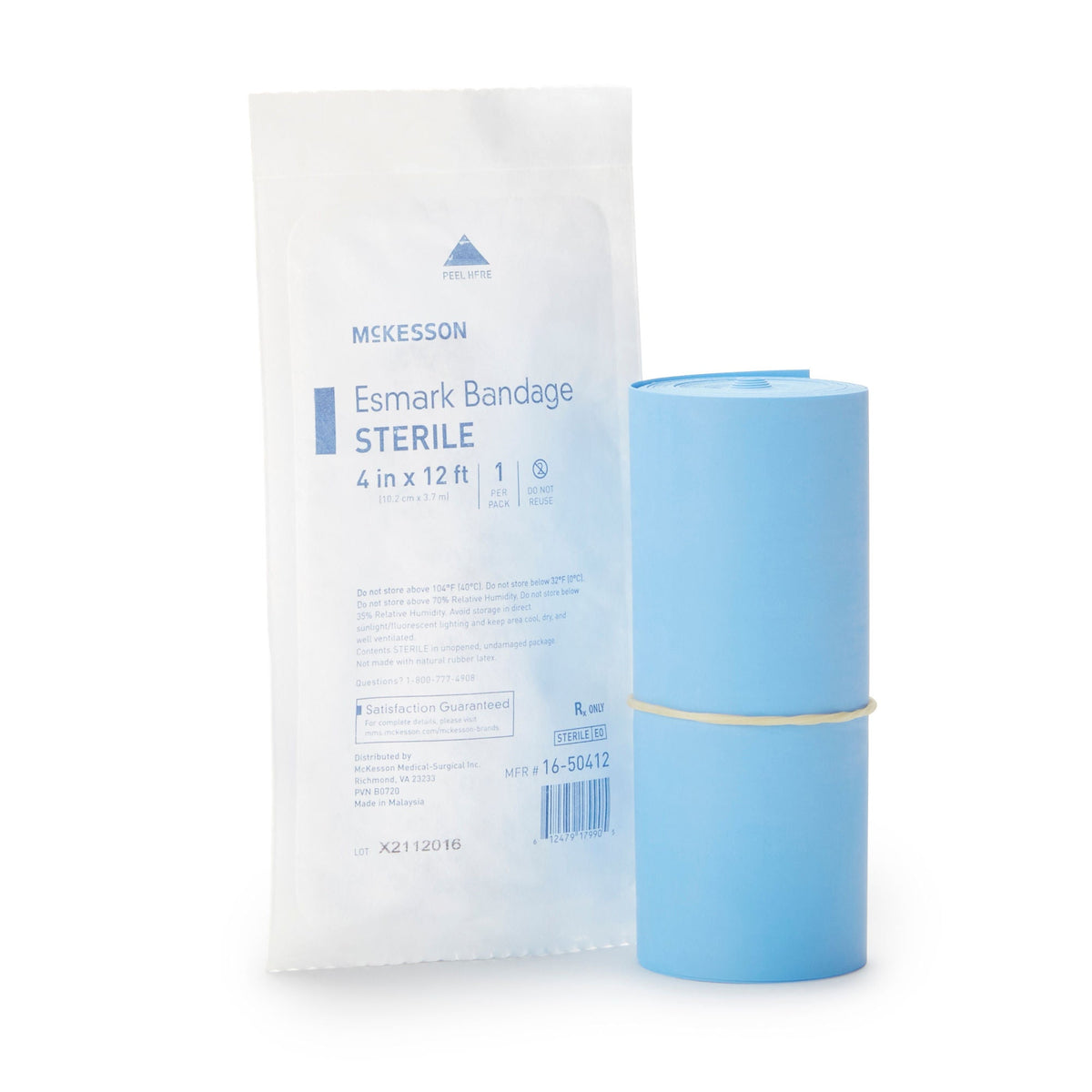McKesson No Closure Esmark Compression Bandage, 4 Inch x 4 Yard, EA/1