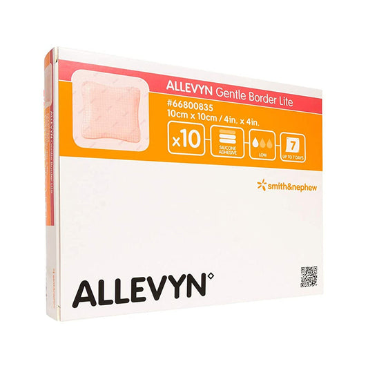Allevyn™ Gentle Border Lite, 10 x 10 Centimeter, BX/10