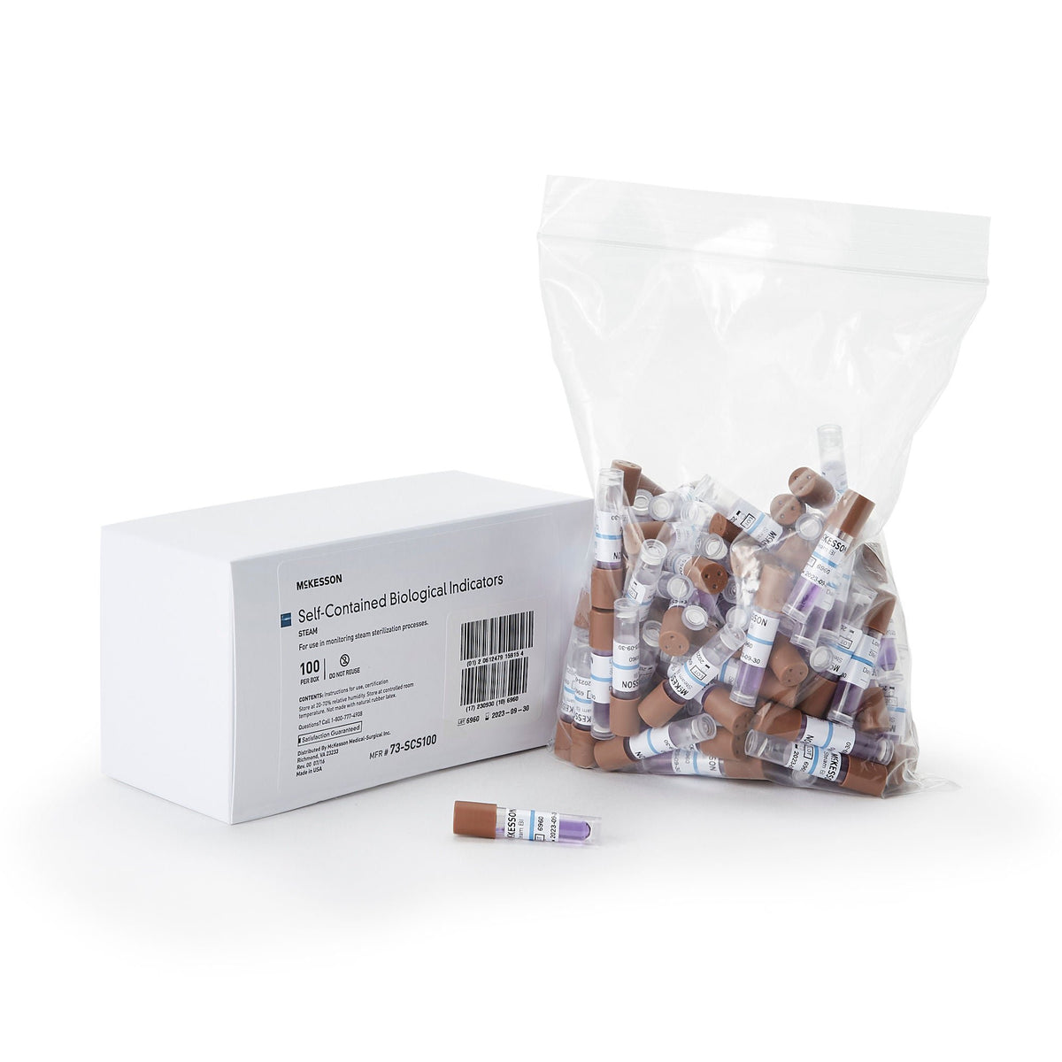 McKesson Sterilization Biological Indicator Vial, BX/100