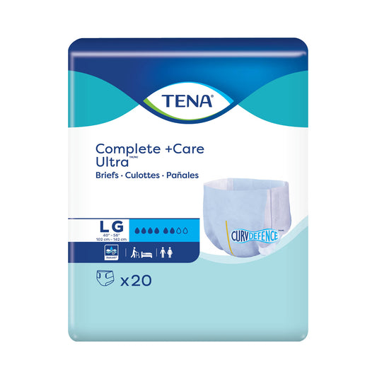 TENA Complete +Care Ultra™ Briefs with CurvDefence™, Large, CS/80