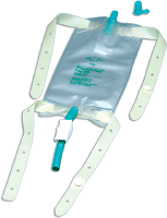 Dispoz-a-Bag Leg Bag with Rubber Cap Valve and Latex Straps, 19 oz.