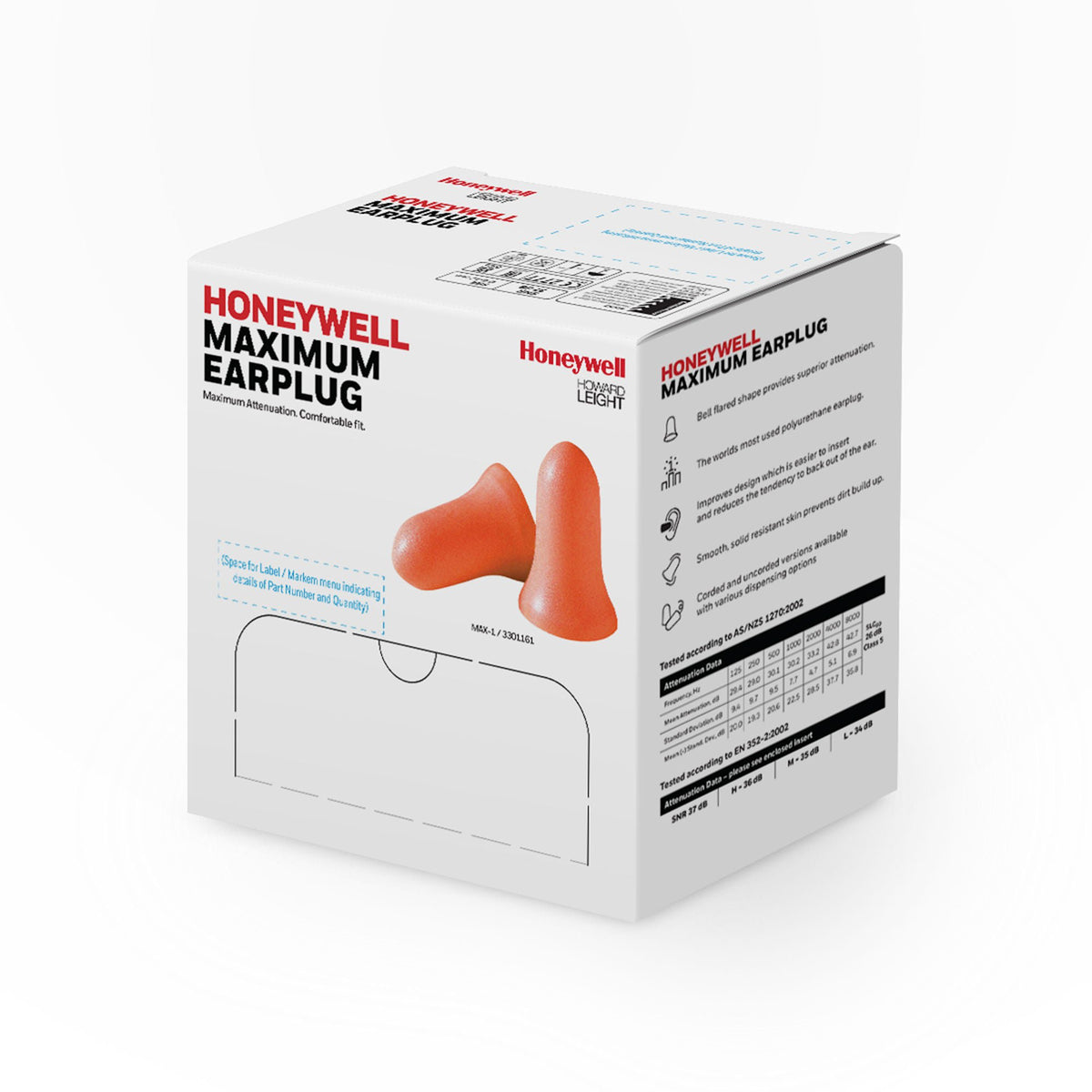 Howard Leight by Honeywell Maximum Disposable Foam Earplugs