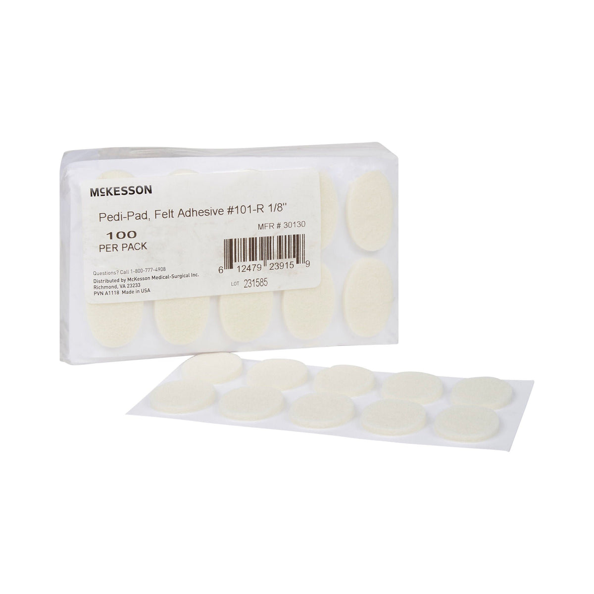 McKesson Pedi-Pad Protective Pad, Size 101 – Regular, PK/100