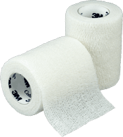 Coban Non-Sterile Self-Adherent Wrap 3" x 5 yds., White, EA/1