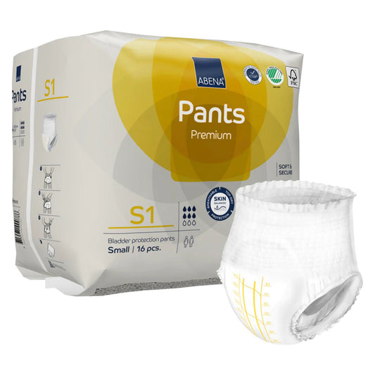 Abena® Premium Pants S2 Incontinence Brief, Small, PK/16