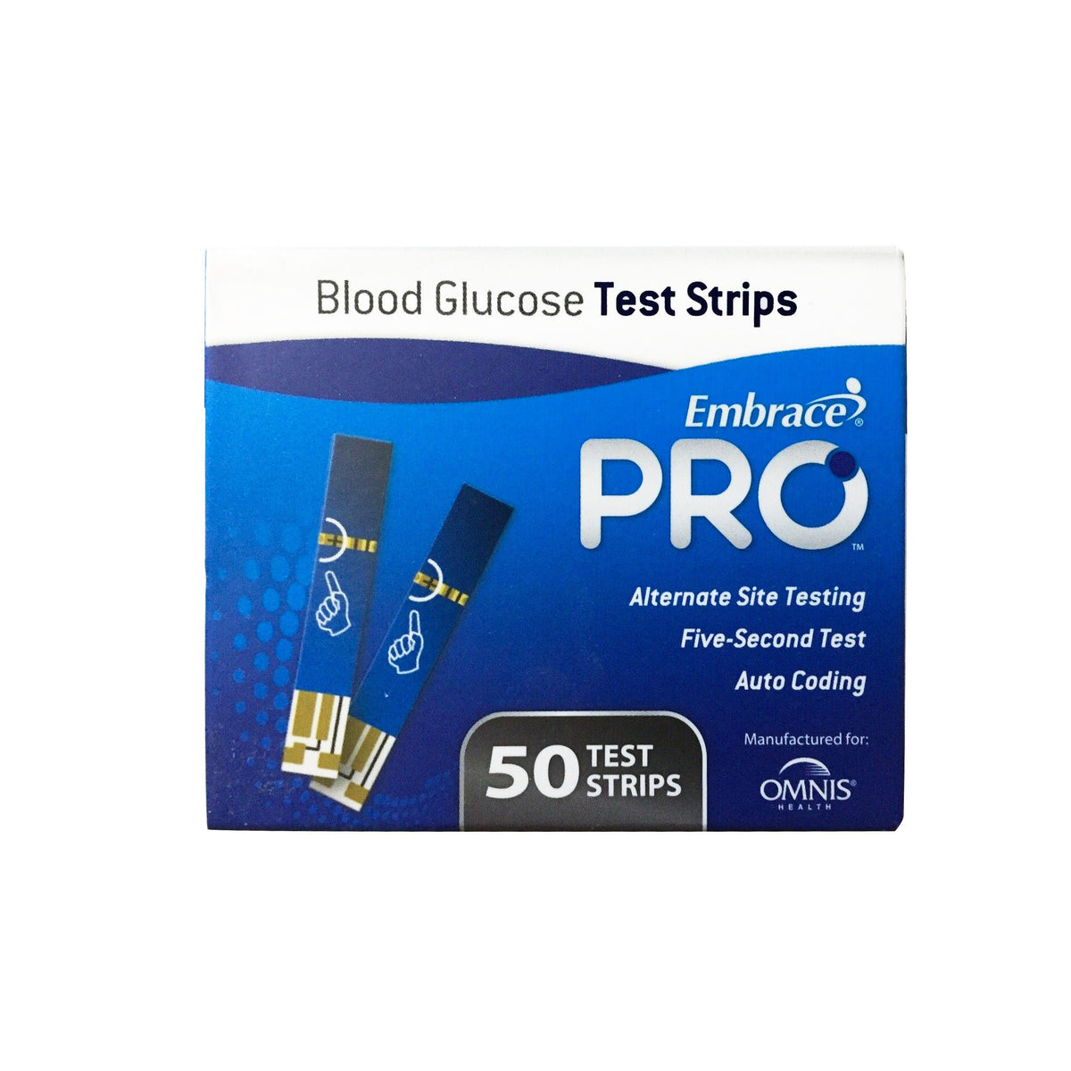 Embrace® Blood Glucose Test Strips, BX/50