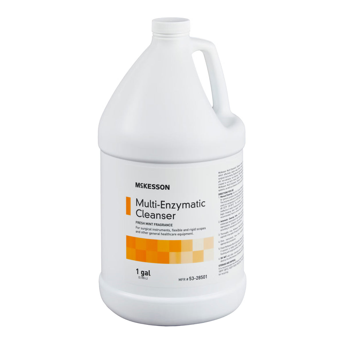McKesson Multi-Enzymatic Instrument Detergent, 1 gal Jug, Eucalyptus Spearmint, CS/4