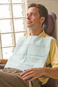 Aqua-Gard® Blue Dental Bib, 16-1/2 x 19 Inch, CS/500