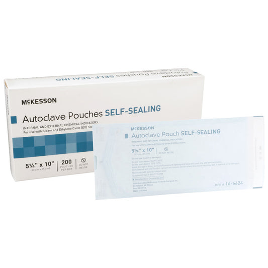McKesson Sterilization Pouch, 5¼ x 10 Inch