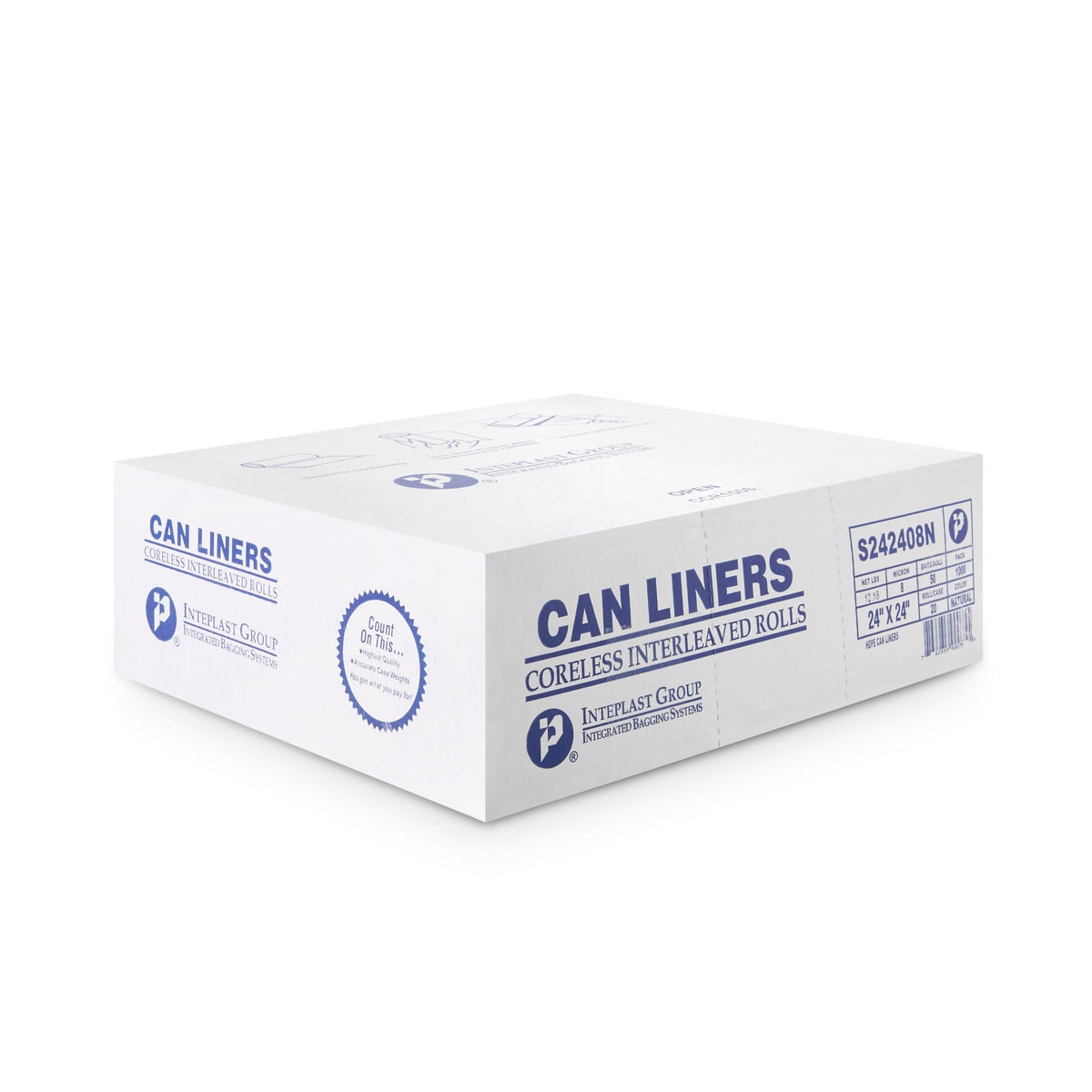 McKesson Light Duty Clear Trash Bag, 10 gal, 8 Mic Gauge, CS/1000