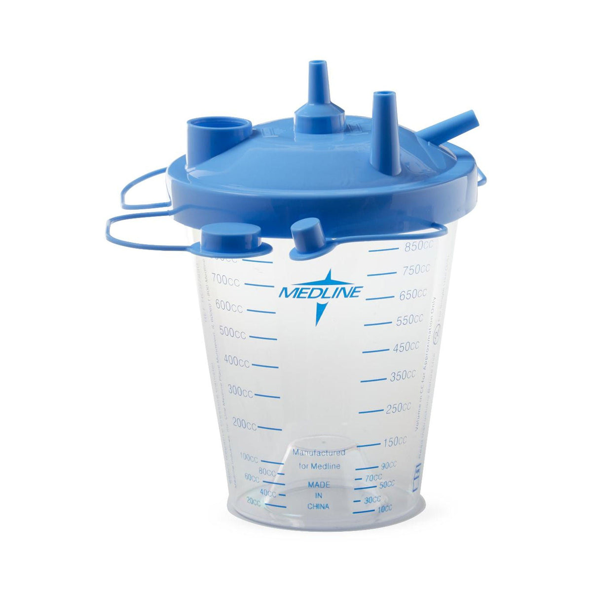 Medline Suction Canister with Lid, 850 mL, EA/1