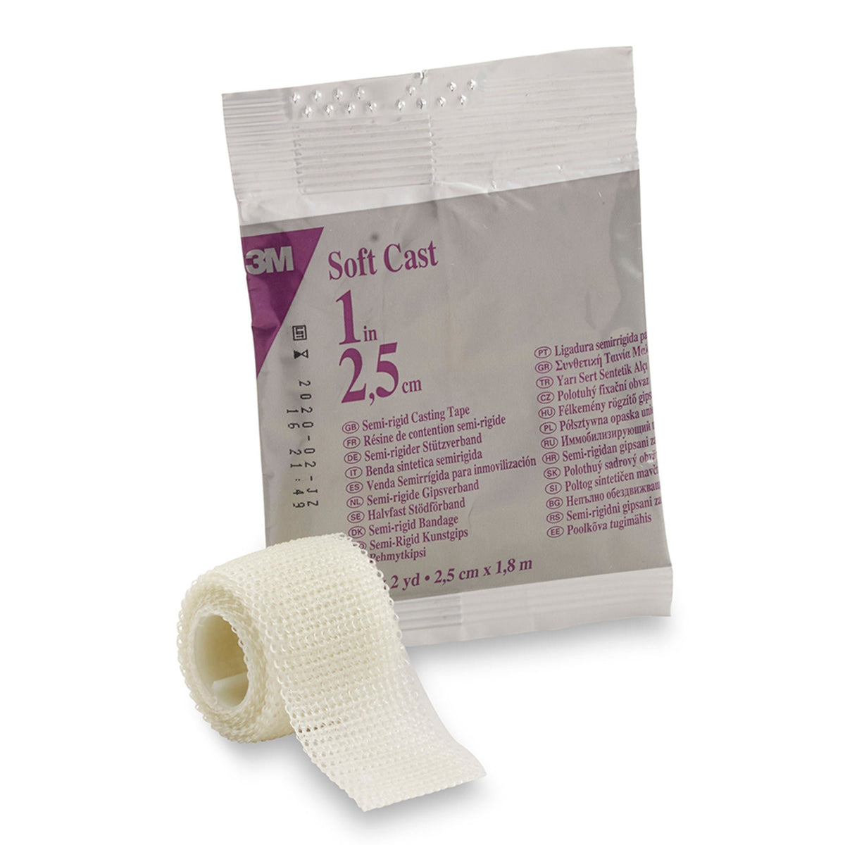 3M™ Scotchcast™ Soft Cast Tape, White, 1 Inch x 2 Yard