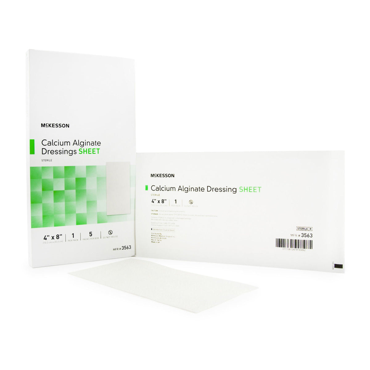 McKesson Alginate Dressing, 4 x 8 inch, EA/1