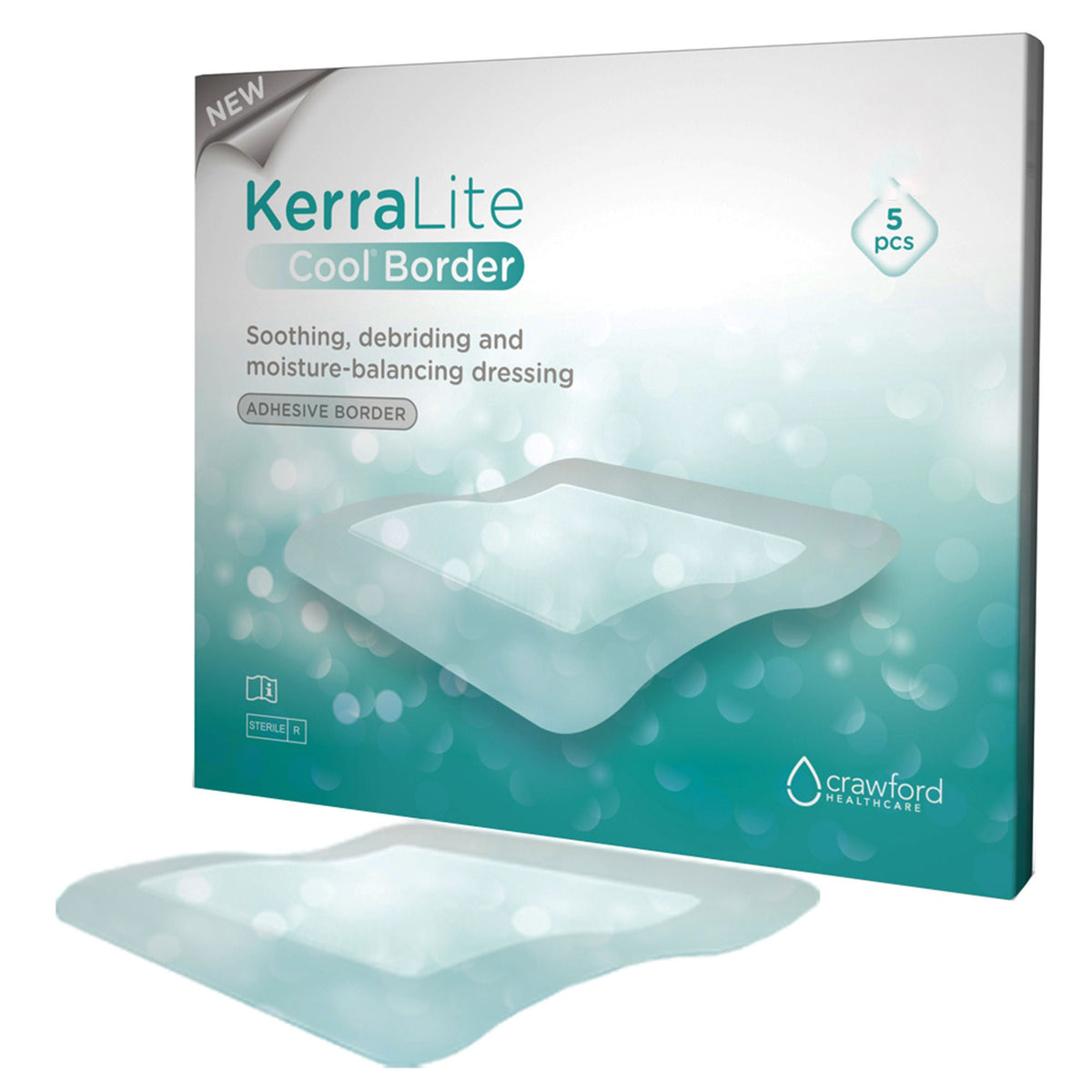 KerraLite Cool® Hydrogel Dressing, 4 x 4 Inch, CT/5