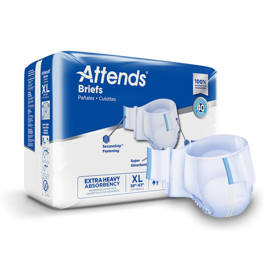 Attends® Extra Heavy Absorbency Briefs, Extra Large, BG/20