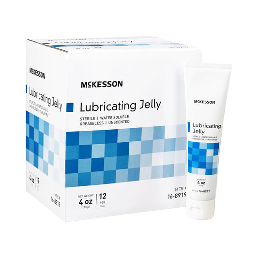 McKesson Lubricating Jelly, 4-ounce Tube, BX/12