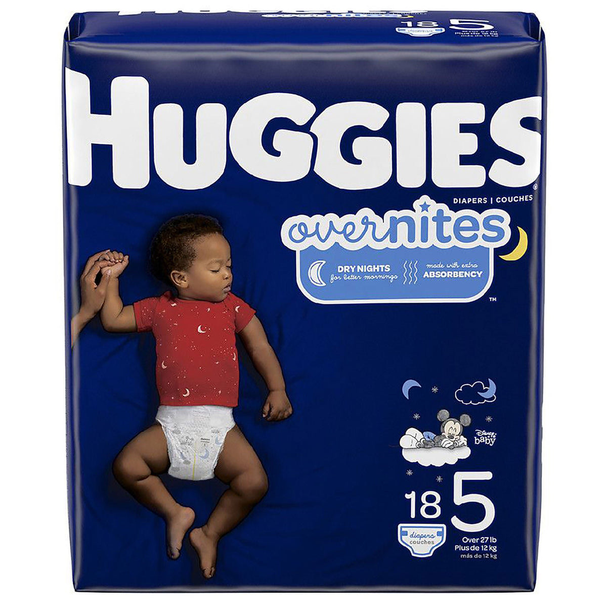 Huggies® OverNites Diaper, Size 5, PK/18