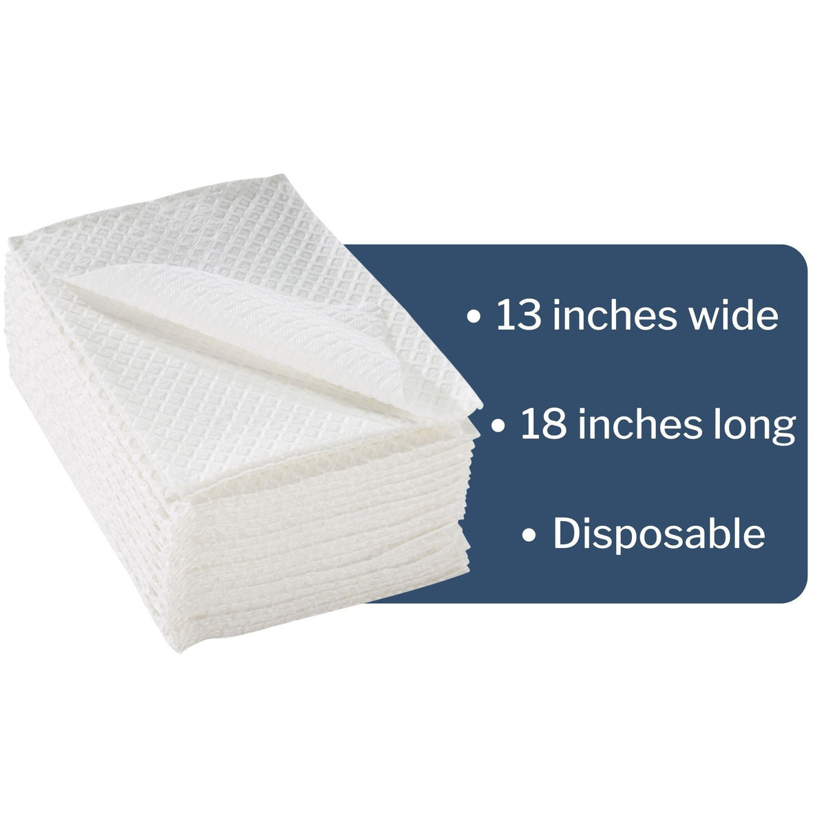 McKesson Nonsterile White Procedure Towels, 13 x 18 Inch