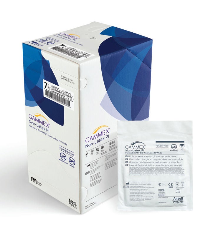 Gammex® Non-Latex PI Polyisoprene Surgical Glove, Size 8.5, White, BX/50