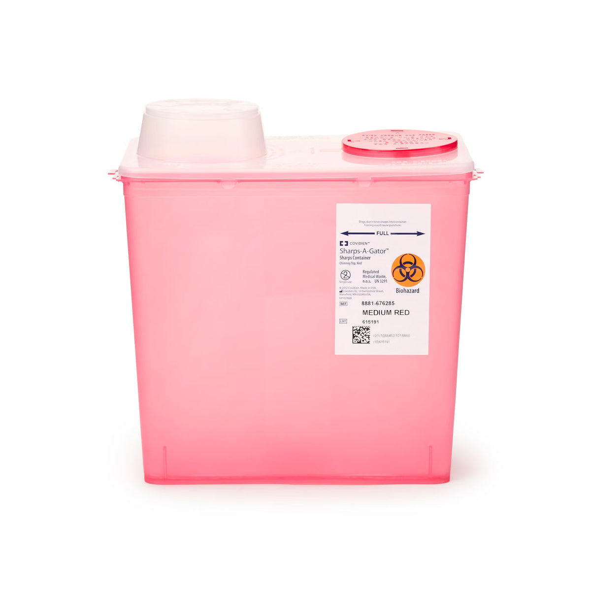 Monoject™ Multi-purpose Sharps Container, 2 Gallon, 10.5 x 10.9 x 6.75 Inch, EA/1