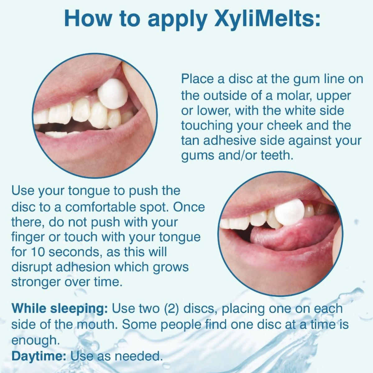 OraCoat® XyliMelts® Dry Mouth Stick-On Melts Slightly Sweet