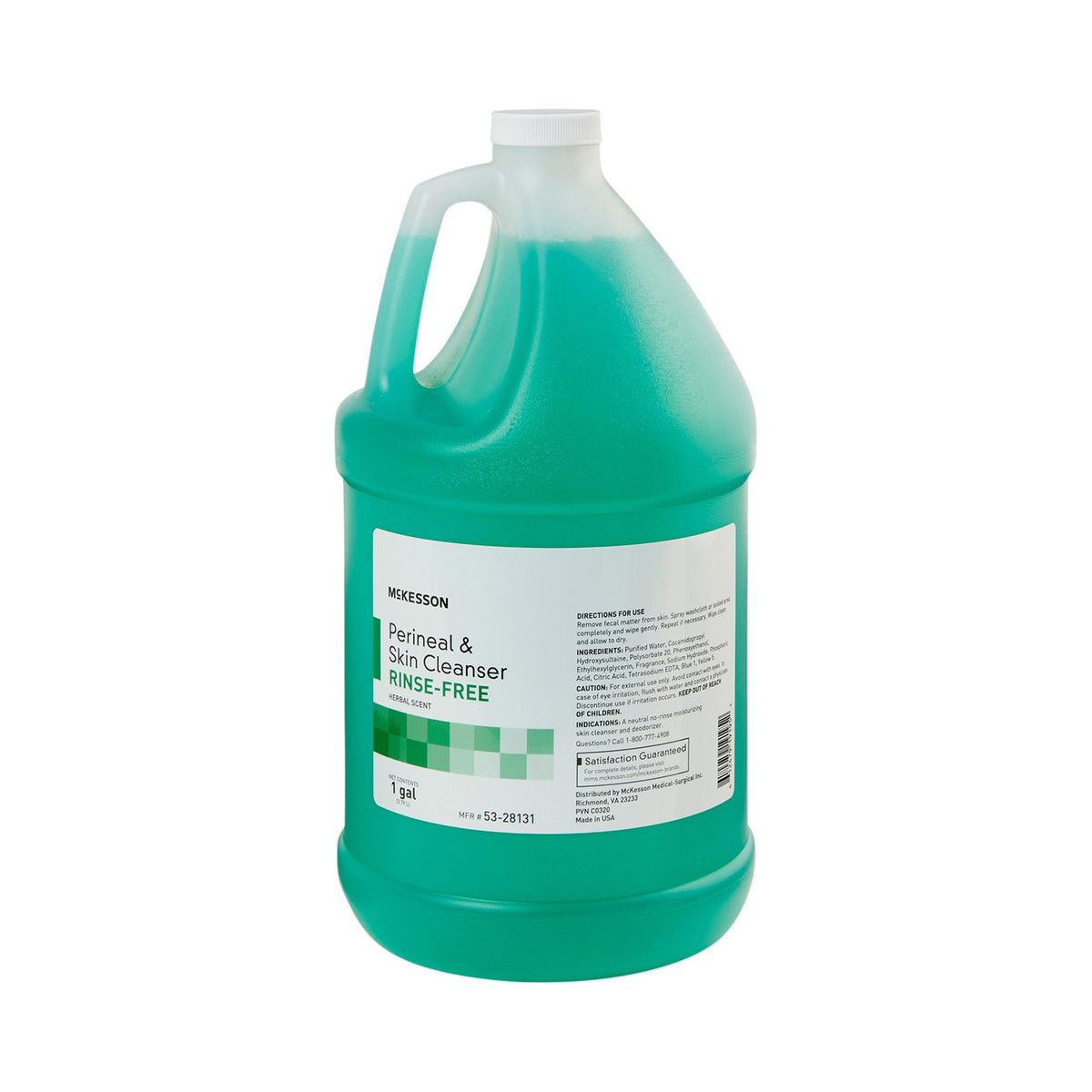 McKesson Rinse-Free Perineal Wash, Herbal Scent, 1 gal., GL/1
