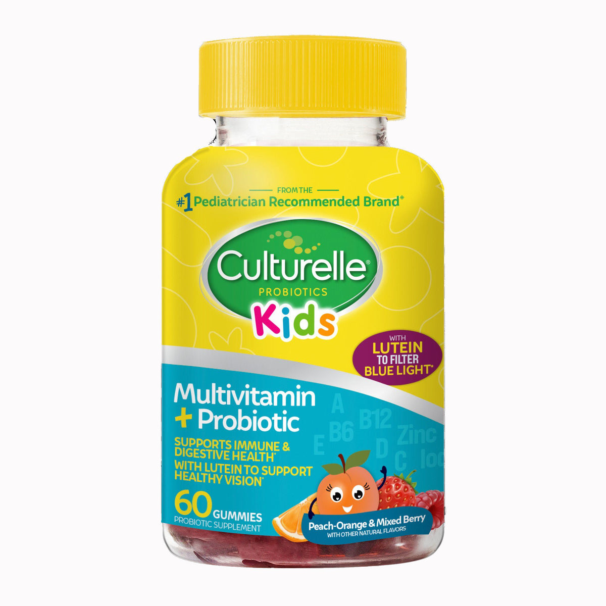 Culturelle® Kids Multivitamin + Probiotic Gummies with Lutein, BT/1