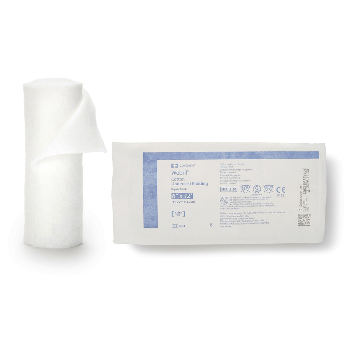 Webril™ Cast Padding, 6 Inch x 4 Yard, RL/1