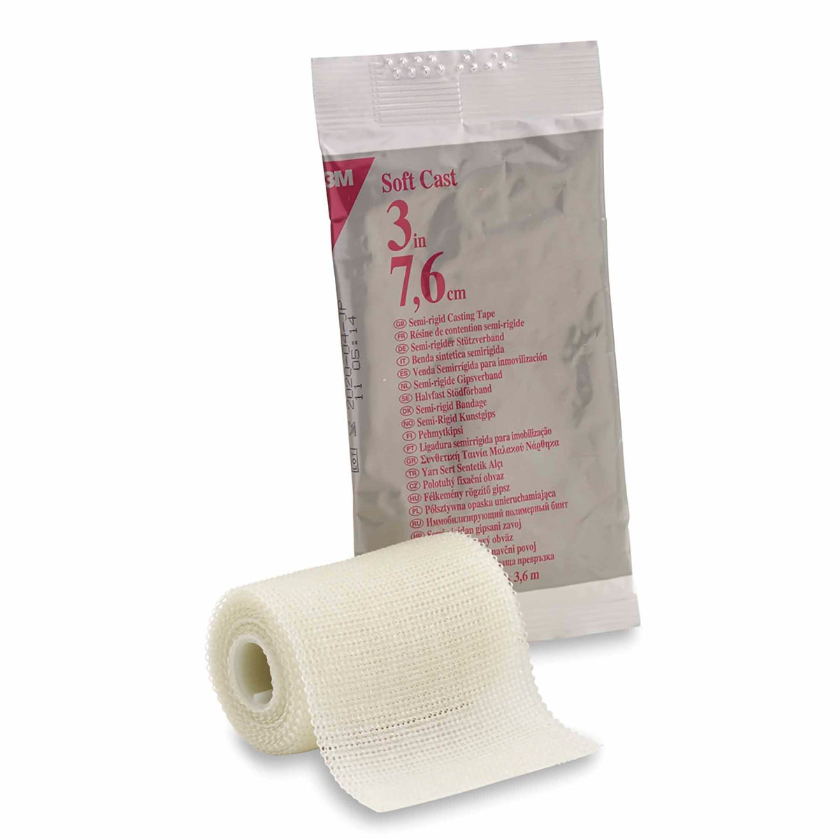 3M™ Scotchcast™ Soft Cast Tape, White, 3 Inch x 4 Yard