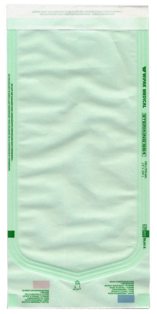 Steriking® Sterilization Pouch, 5 x 10.5 Inch, for EO, Gas, Steam Sterilization, CS/1000