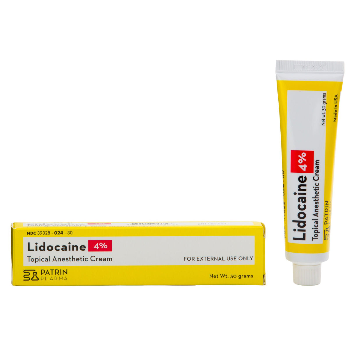 Patrin Pharma 4% Lidocaine Topical Anesthetic Cream, EA/1