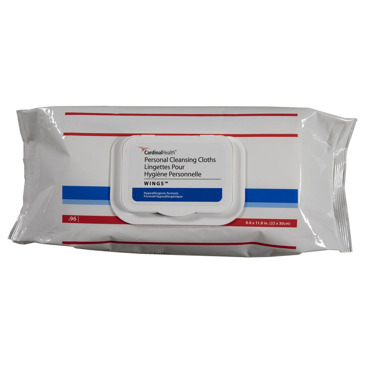 Cardinal Health™ Wings™ Personal Cleansing Cloths, Soft Pack,, CS/768